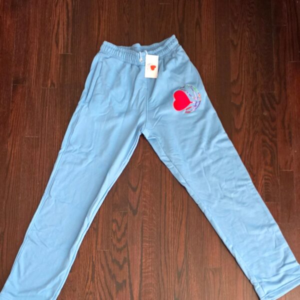 BLUE TAPERED LEG SWEATPANT (LOGO)
