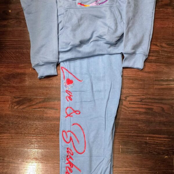 BLUE CLASSIC SWEATSUIT (EMBROIDERED)