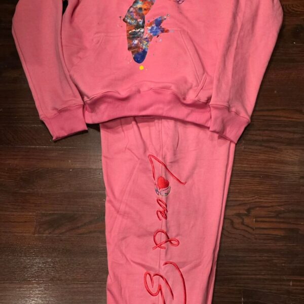 PINK SLAM SWEATSUIT (EMBROIDERED)