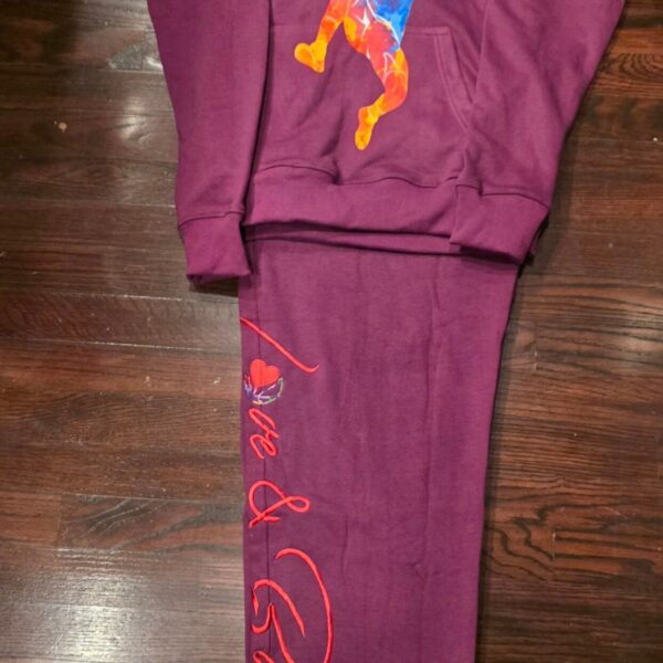 PLUM DUNK SWEATSUIT (EMBROIDERED)