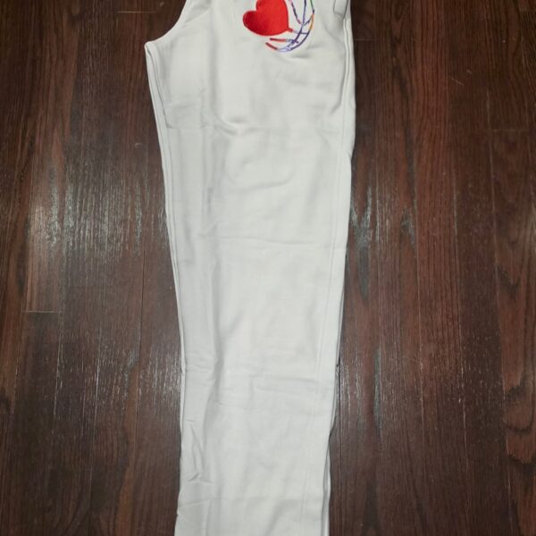 WHITE SWEATPANT (LOGO)